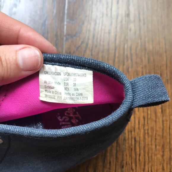 JoJo denim high tops with bows removed - Picture 6 of 8